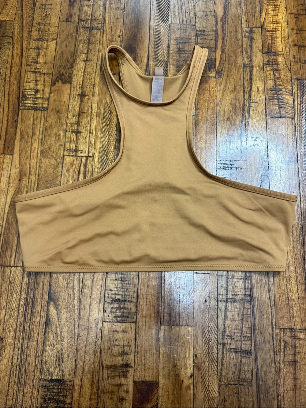 Skims Recycled Swim High Neck Racerback Top Limited Release Color Ochre Size L
